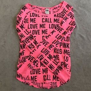 VS Pink Pajama Shirt